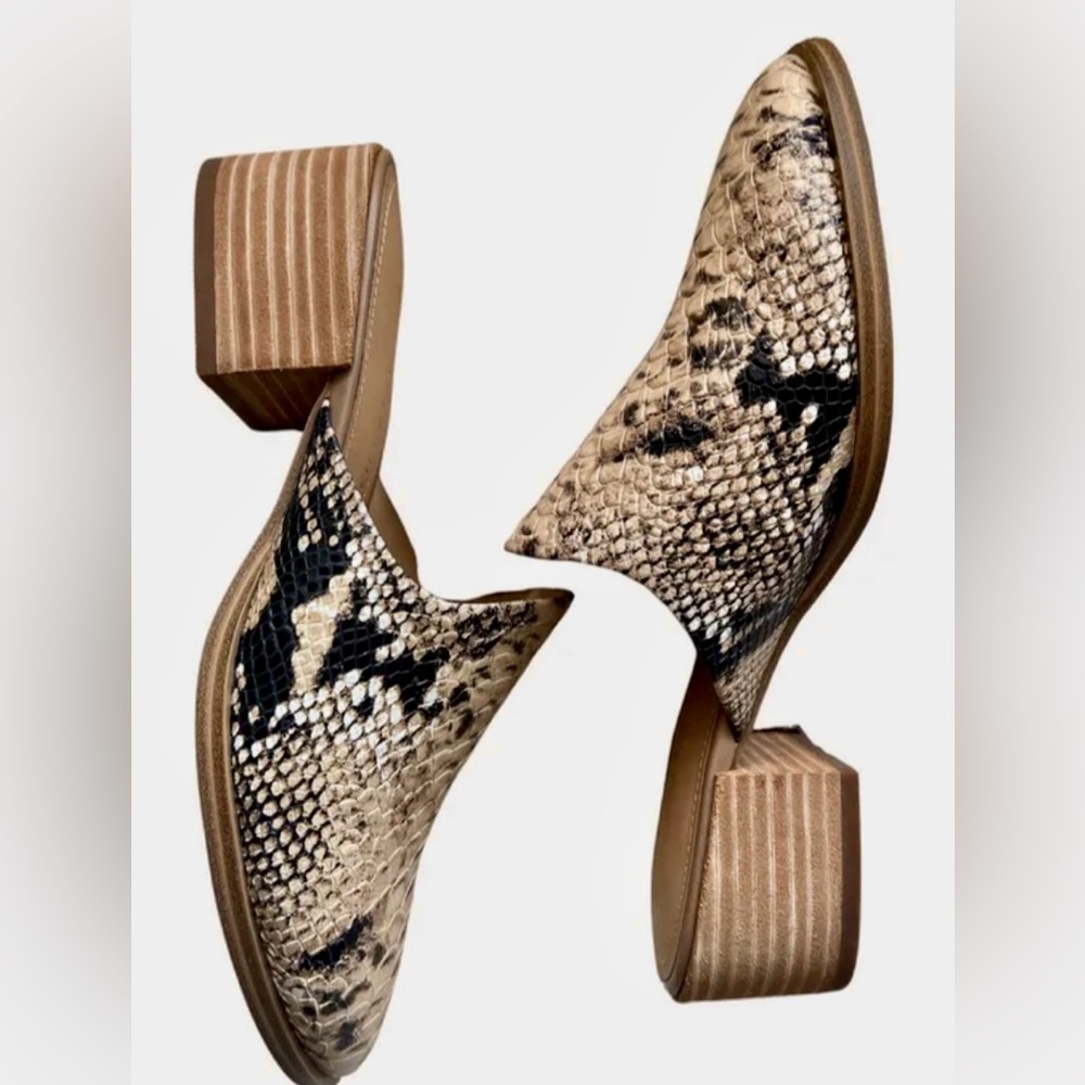 Gibson Latimer Snake Slip On Mules - image 1